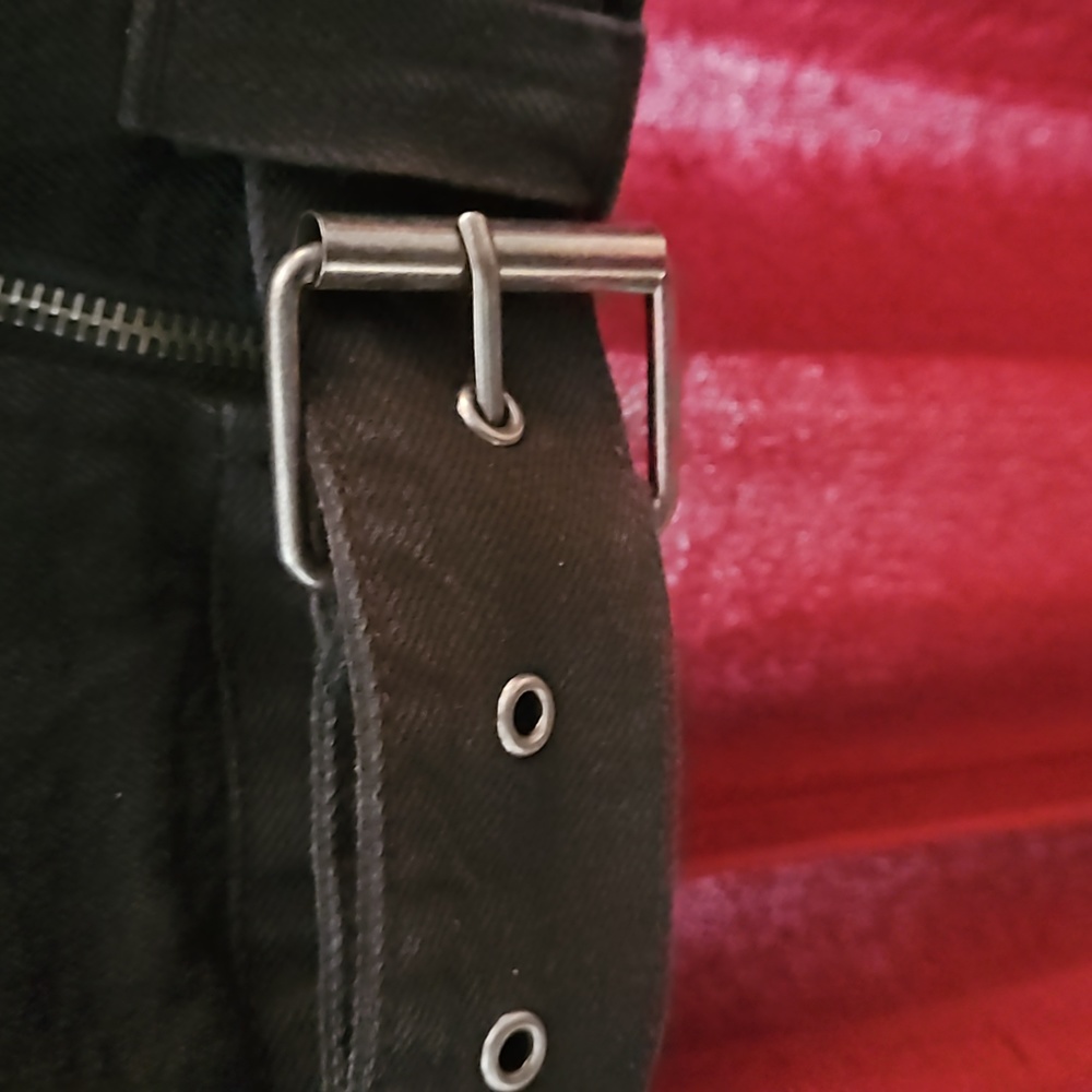 Forever 21 Black Denim Bomber Jacket - Picture 3 of 6